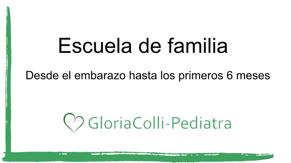 Escuela de familias. Del embarazo a los 6 primeros meses del bebé.
